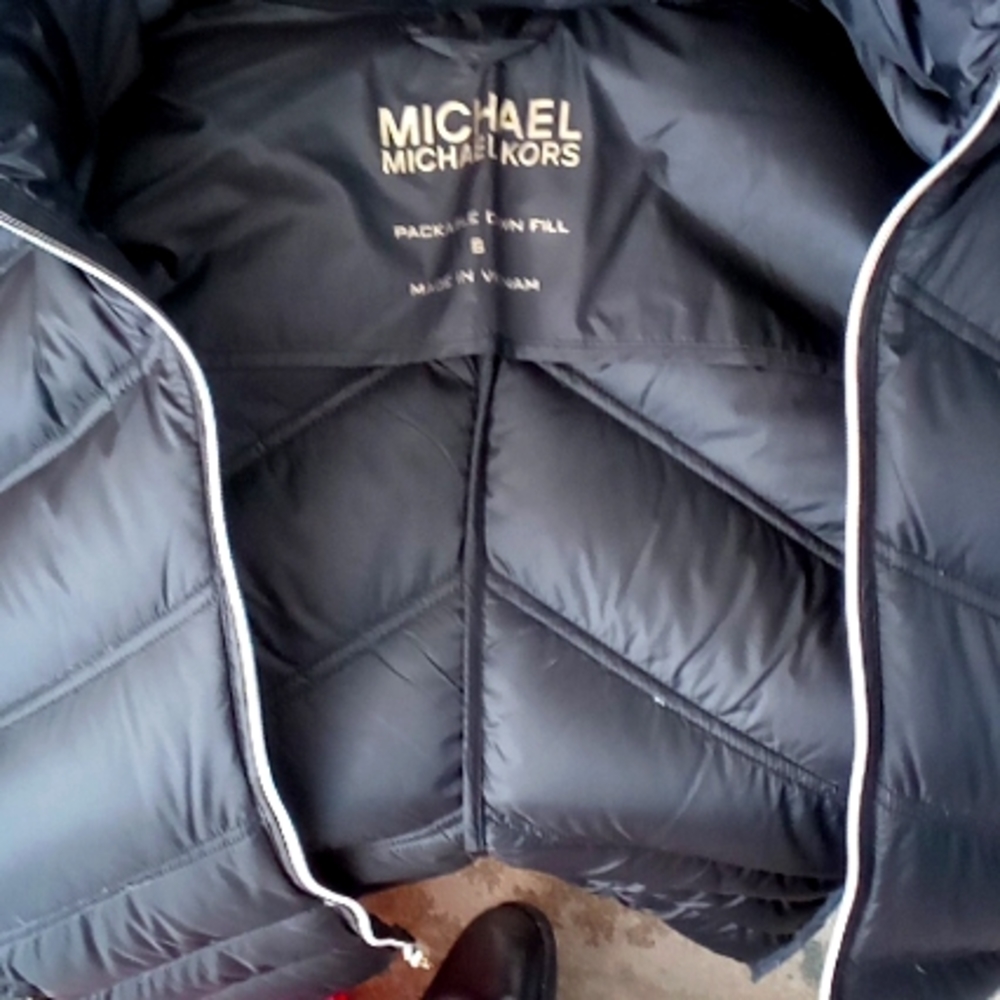 Black Micheal Kors down jacket